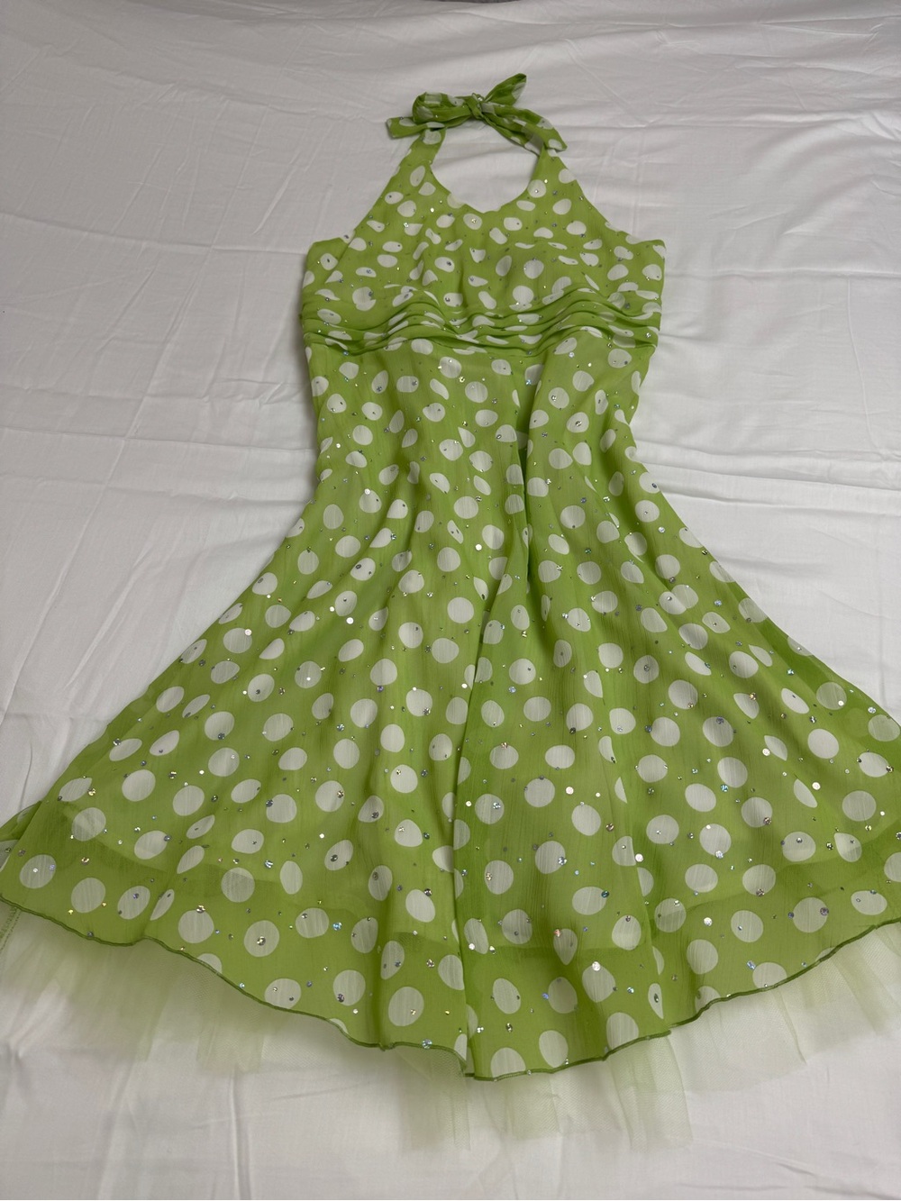 Vintage Y2K halter Midi Dress Girls Size 16 - Juniors/Women’s Size S Bright Fun